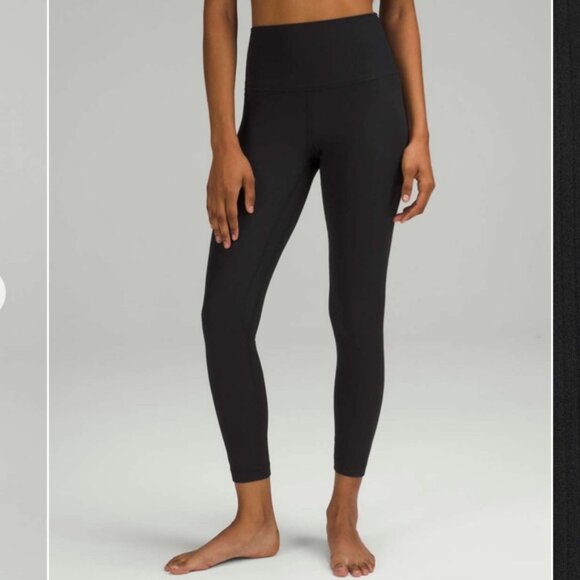 LULULEMON black Align Ribbed High-Rise Pant 25" - Picture 1 of 8